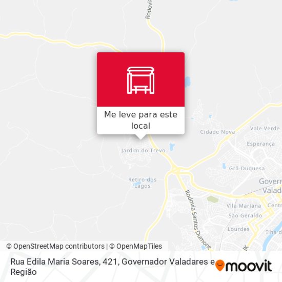 Rua Edila Maria Soares, 421 mapa