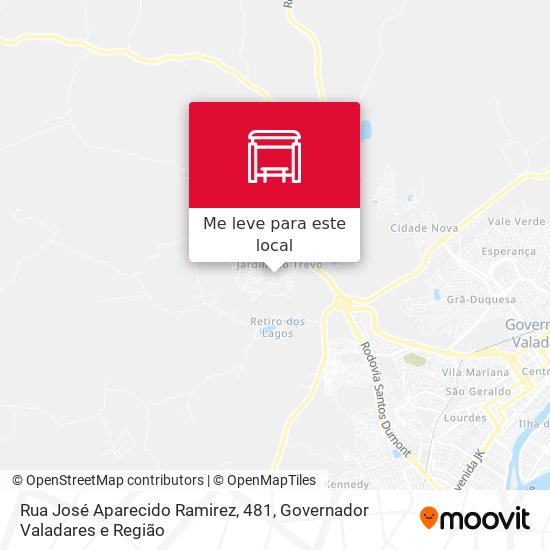 Rua José Aparecido Ramirez, 481 mapa