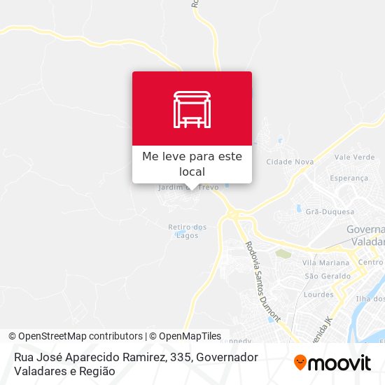 Rua José Aparecido Ramirez, 335 mapa