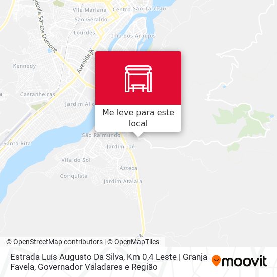 Estrada Luís Augusto Da Silva, Km 0,4 Leste | Granja Favela mapa