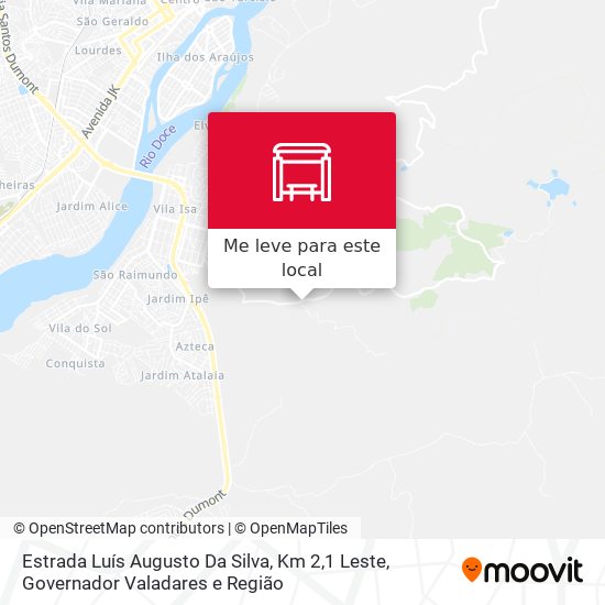 Estrada Luís Augusto Da Silva, Km 2,1 Leste mapa
