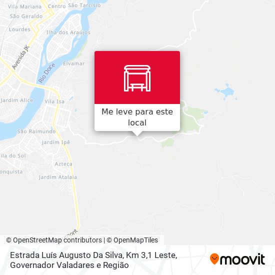 Estrada Luís Augusto Da Silva, Km 3,1 Leste mapa