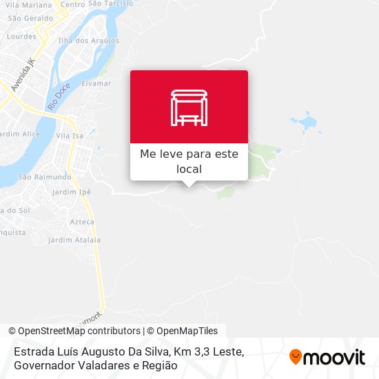 Estrada Luís Augusto Da Silva, Km 3,3 Leste mapa