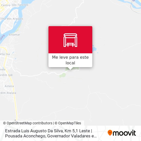 Estrada Luís Augusto Da Silva, Km 5,1 Leste | Pousada Aconchego mapa