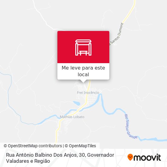 Rua Antônio Balbino Dos Anjos, 30 mapa