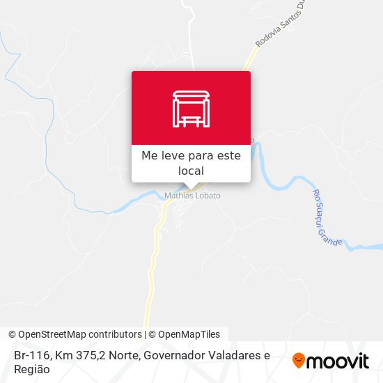 Br-116, Km 375,2 Norte mapa