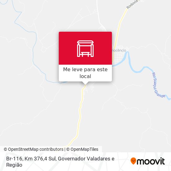Br-116, Km 376,4 Sul mapa