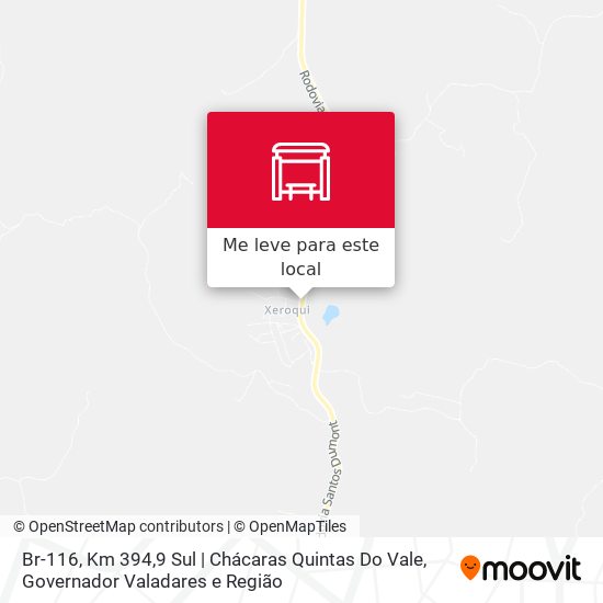 Br-116, Km 394,9 Sul | Chácaras Quintas Do Vale mapa