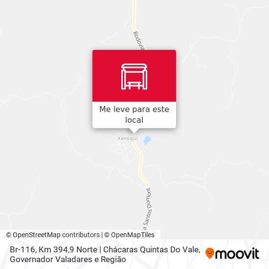 Br-116, Km 394,9 Norte | Chácaras Quintas Do Vale mapa