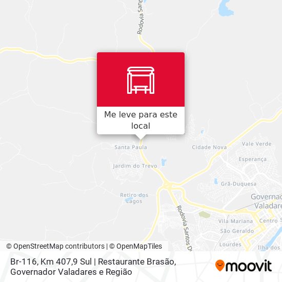 Br-116, Km 407,9 Sul | Restaurante Brasão mapa