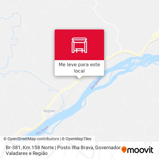 Br-381, Km 158 Norte | Posto Ilha Brava mapa