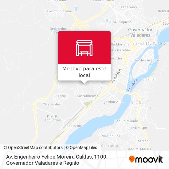 Av. Engenheiro Felipe Moreira Caldas, 1100 mapa