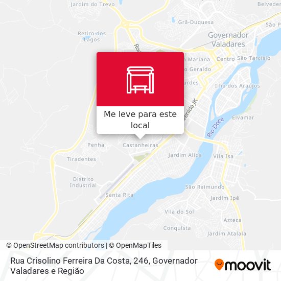 Rua Crisolino Ferreira Da Costa, 246 mapa