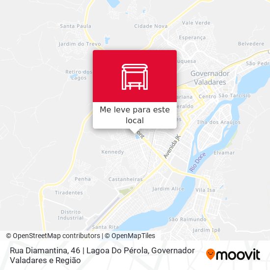 Rua Diamantina, 46 | Lagoa Do Pérola mapa