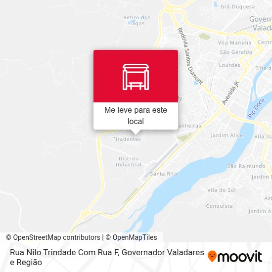 Rua Nilo Trindade Com Rua F mapa