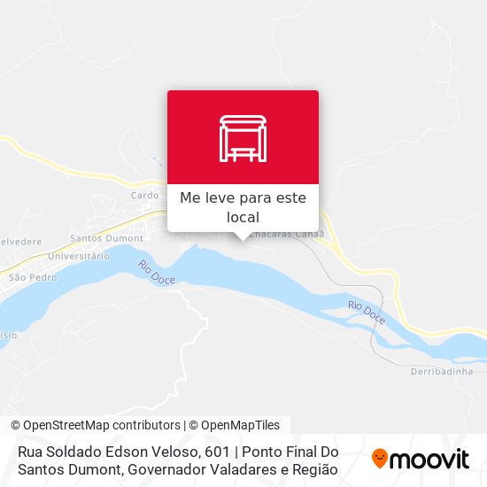 Rua Soldado Edson Veloso, 601 | Ponto Final Do Santos Dumont mapa