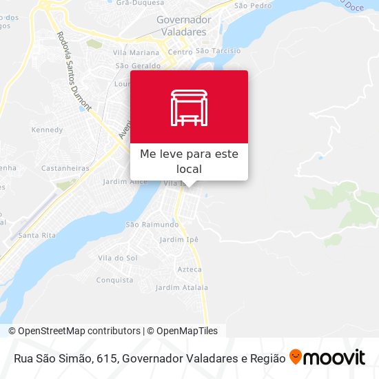 Rua São Simão, 615 mapa