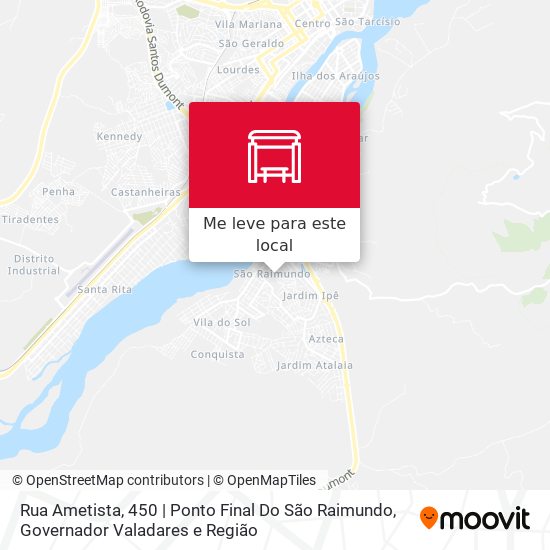 Rua Ametista, 450 | Ponto Final Do São Raimundo mapa
