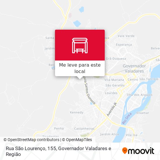 Rua São Lourenço, 155 mapa