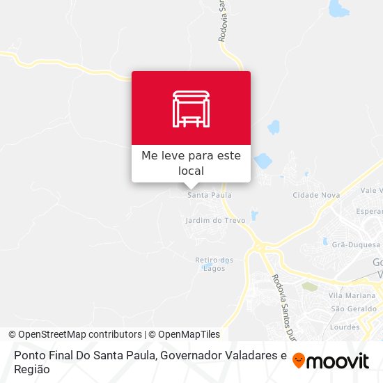 Ponto Final Do Santa Paula mapa