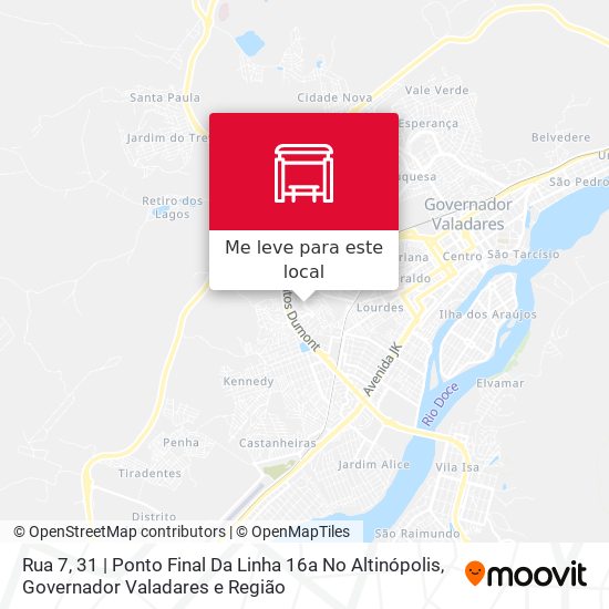 Rua 7, 31 | Ponto Final Da Linha 16a No Altinópolis mapa