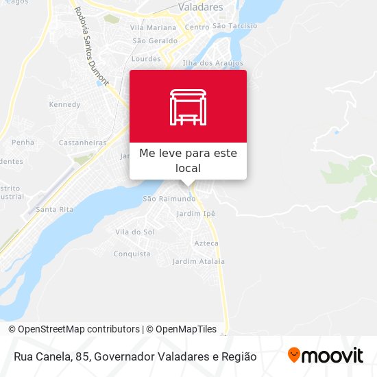 Rua Canela, 85 mapa