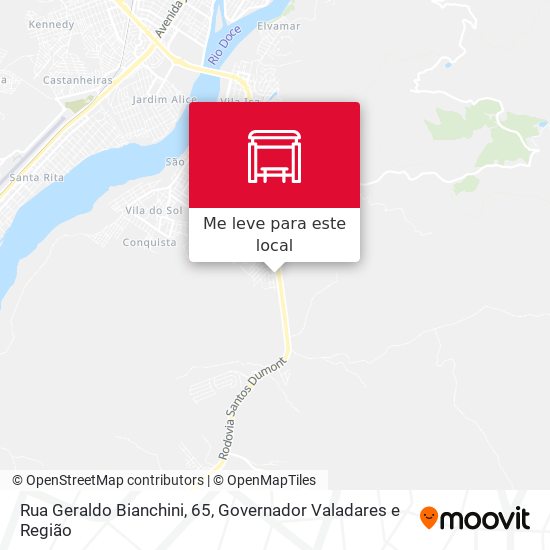 Rua Geraldo Bianchini, 65 mapa