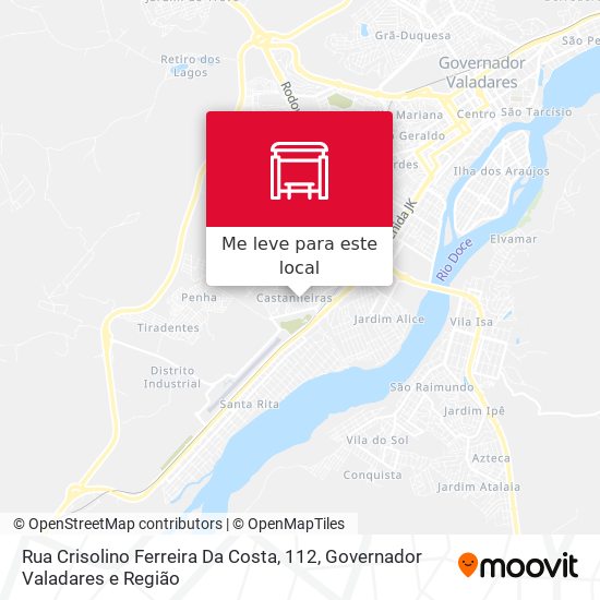 Rua Crisolino Ferreira Da Costa, 112 mapa