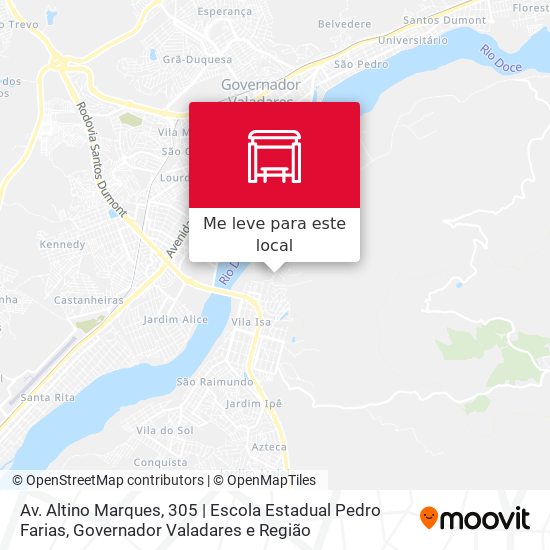 Av. Altino Marques, 305 | Escola Estadual Pedro Farias mapa