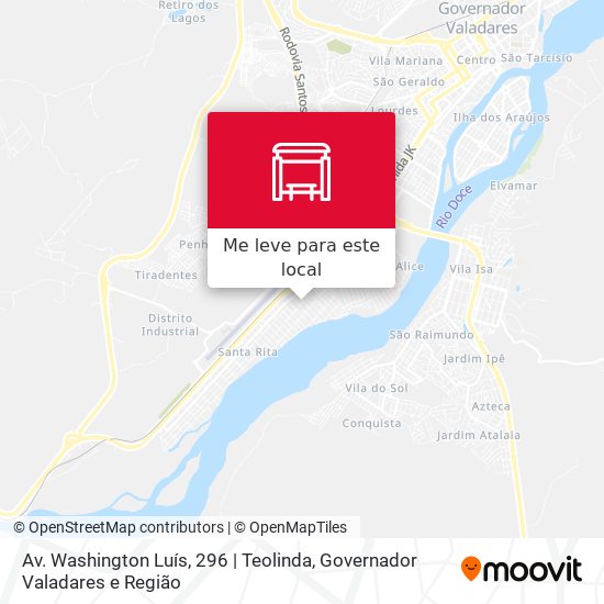 Av. Washington Luís, 296 | Teolinda mapa