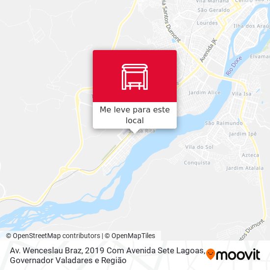 Av. Wenceslau Braz, 2019 Com Avenida Sete Lagoas mapa