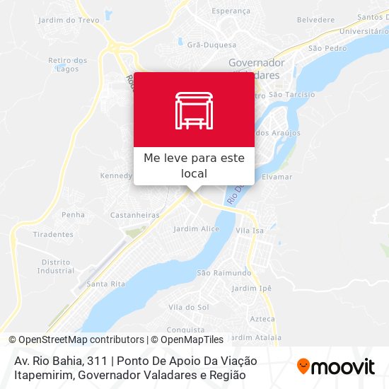 Av. Rio Bahia, 311 | Ponto De Apoio Da Viação Itapemirim mapa