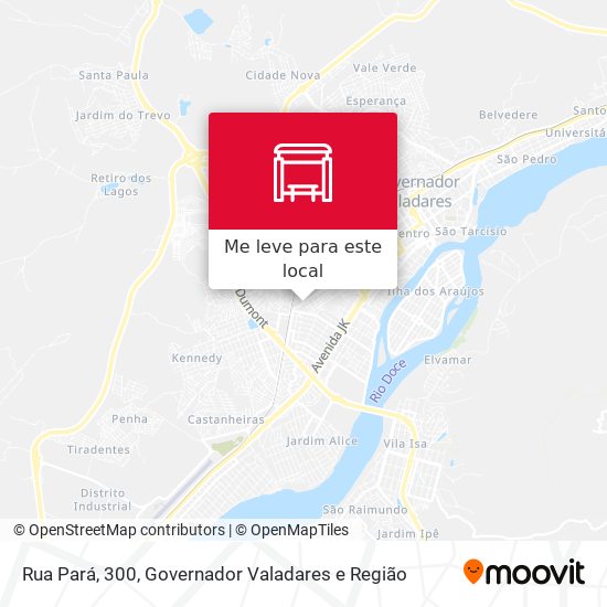 Rua Pará, 300 mapa