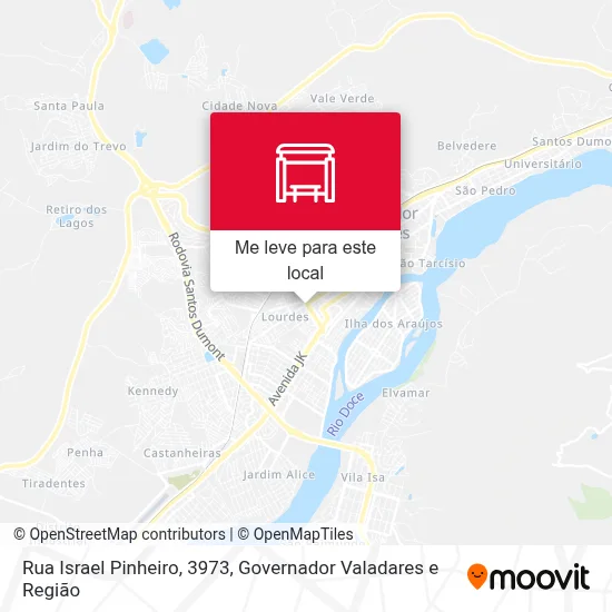 Rua Israel Pinheiro, 3973 mapa