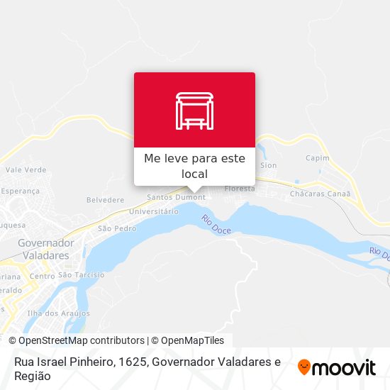 Rua Israel Pinheiro, 1625 mapa