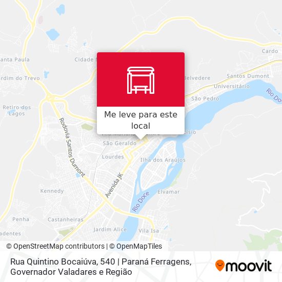 Rua Quintino Bocaiúva, 540 | Paraná Ferragens mapa