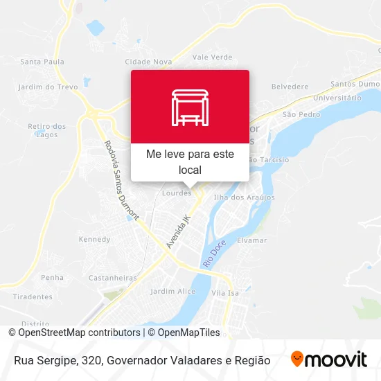 Rua Sergipe, 320 mapa