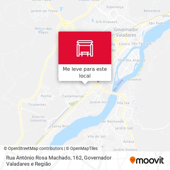 Rua Antônio Rosa Machado, 162 mapa