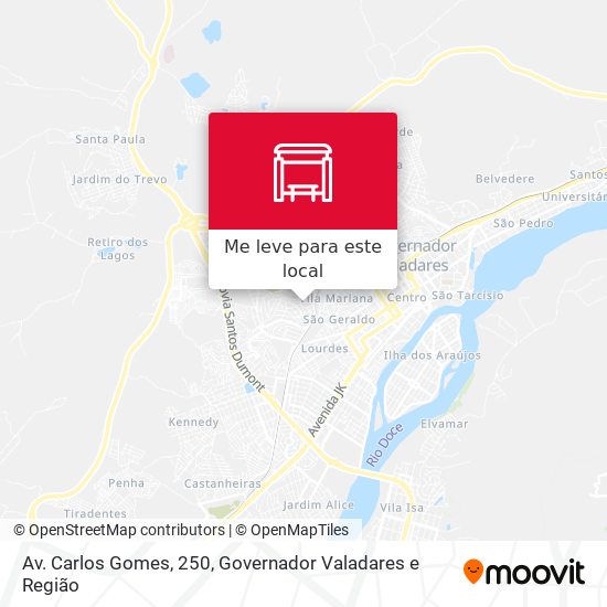 Av. Carlos Gomes, 250 mapa