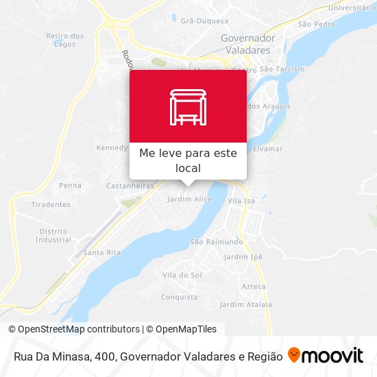 Rua Da Minasa, 400 mapa