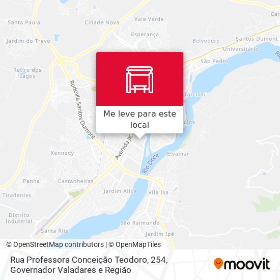 Rua Professora Conceição Teodoro, 254 mapa