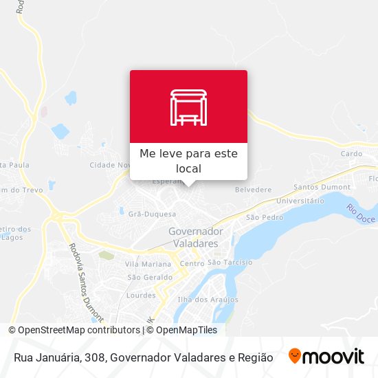 Rua Januária, 308 mapa