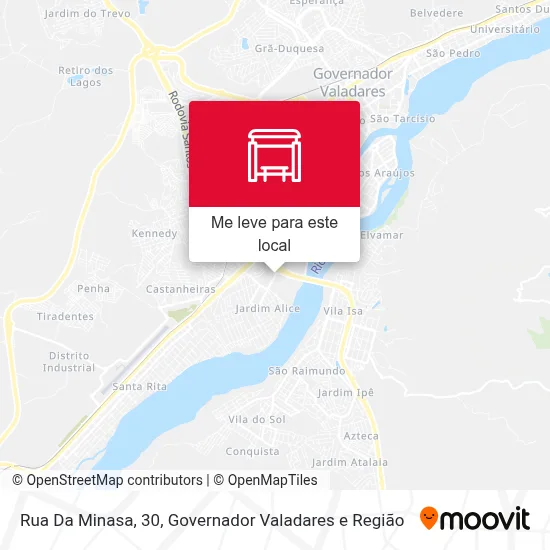 Rua Da Minasa, 30 mapa