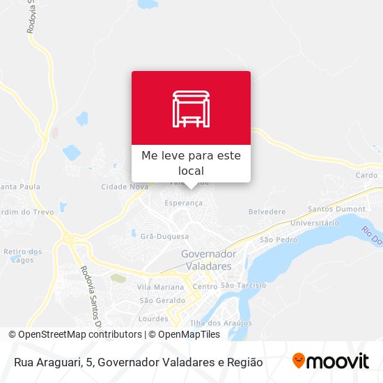 Rua Araguari, 5 mapa