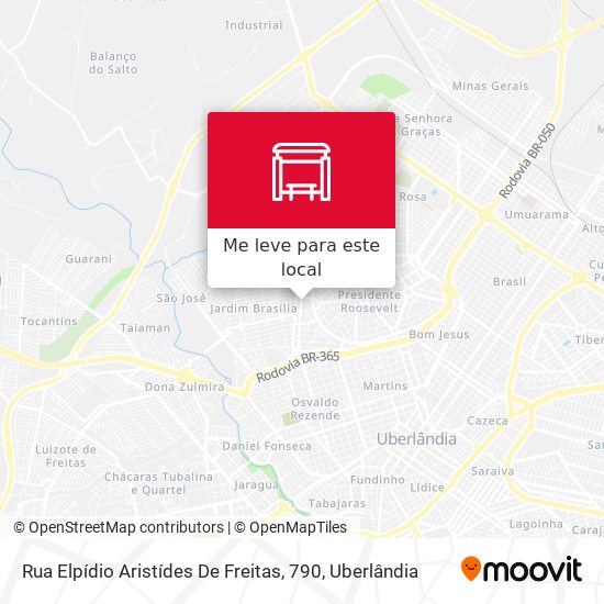 Rua Elpídio Aristídes De Freitas, 790 mapa