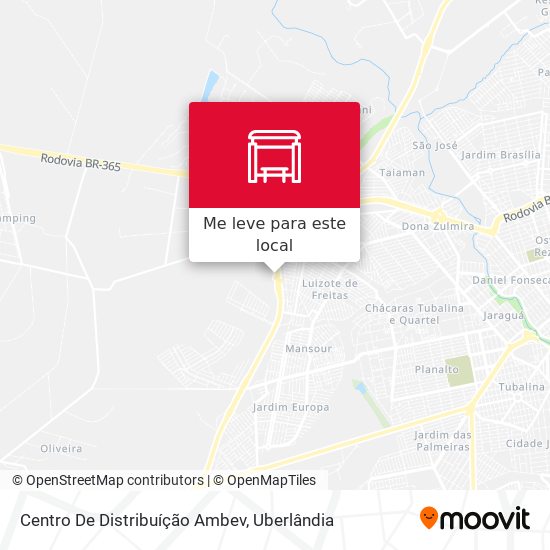 Centro De Distribuíção Ambev mapa