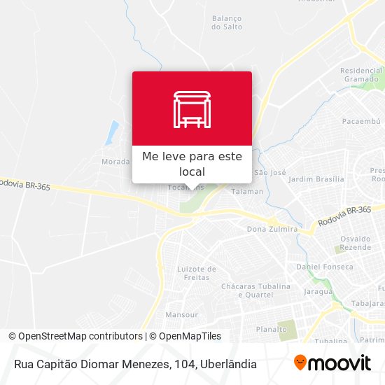 Rua Capitão Diomar Menezes, 104 mapa