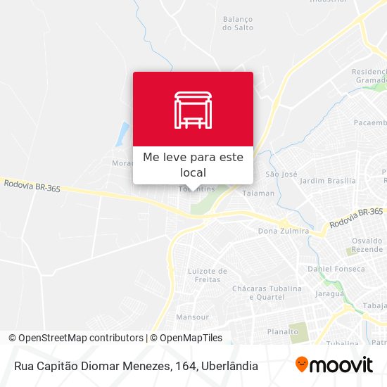 Rua Capitão Diomar Menezes, 164 mapa