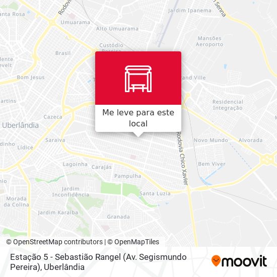 Estação 5 - Sebastião Rangel (Av. Segismundo Pereira) mapa