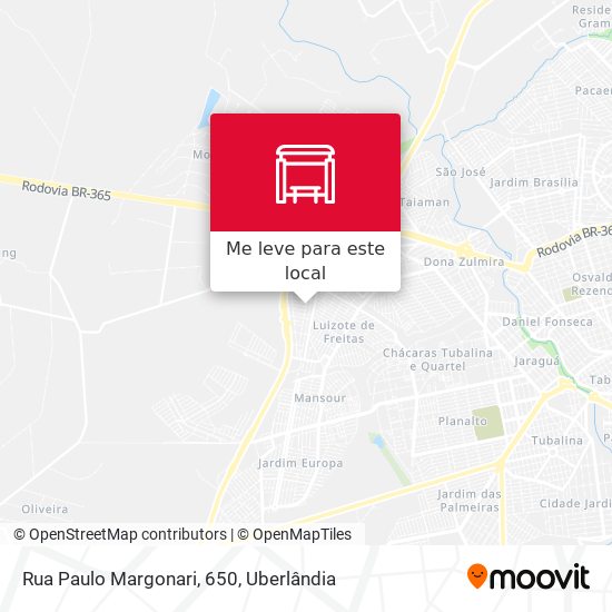 Rua Paulo Margonari, 650 mapa